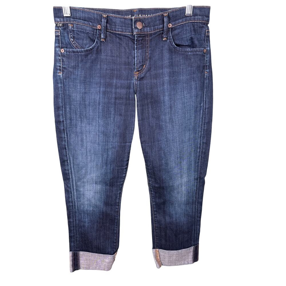 Citizens of Humanity Dani Women‎ Capri Jeans Size 28 Dark Wash Cropped Pants